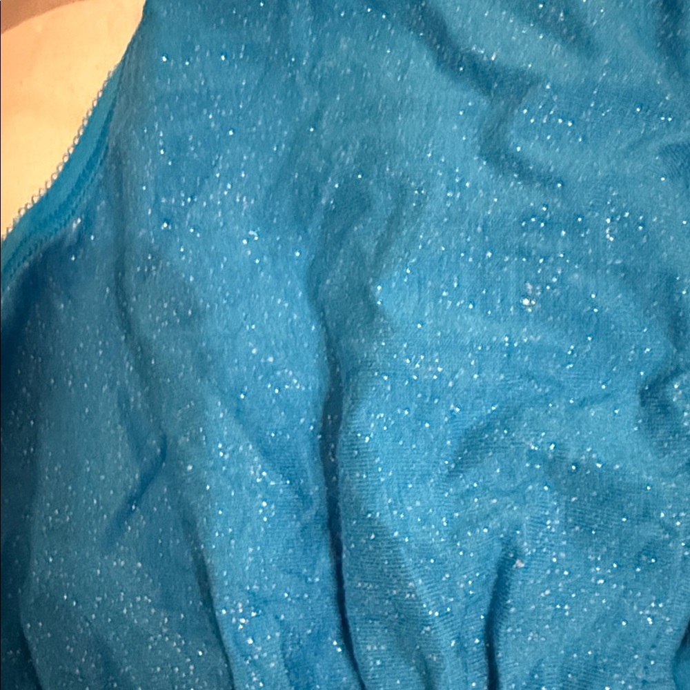 Victoria's Secret Blue and Silver Sparkle Ruched Panties, new w/tag - Picture 4 of 4